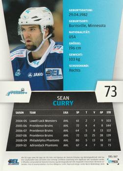 2010-11 Playercards (DEL) #DEL-367 Sean Curry Back