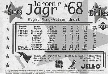 1996-97 Upper Deck Kraft - Jell-O All-Stars #NNO Jaromir Jagr  Back