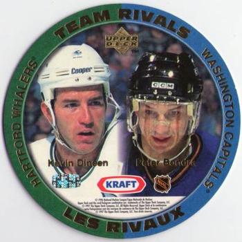 1996-97 Upper Deck Kraft - Team Rivals #NNO Rob Blake / Paul Kariya / Kevin Dineen / Peter Bondra  Back