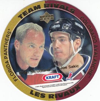 1996-97 Upper Deck Kraft - Team Rivals #NNO Brian Skrudland / Joe Sakic  Front