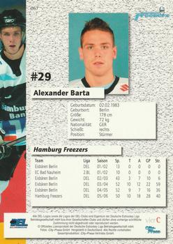 2006-07 Playercards (DEL) #67 Alexander Barta Back
