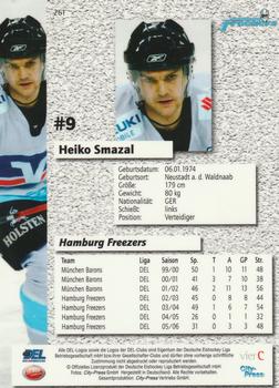 2006-07 Playercards (DEL) #261 Heiko Smazal Back
