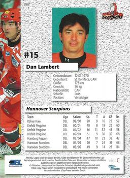 2006-07 Playercards (DEL) #83 Dan Lambert Back