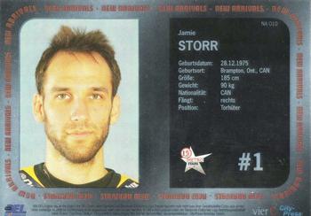 2006-07 Playercards (DEL) - New Arrivals #NA010 Jamie Storr Back