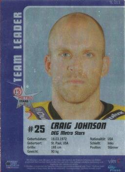 2006-07 Playercards (DEL) - Team Leader #TL013 Craig Johnson Back