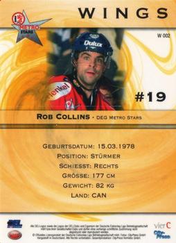 2006-07 Playercards (DEL) - Wings #W002 Rob Collins Back
