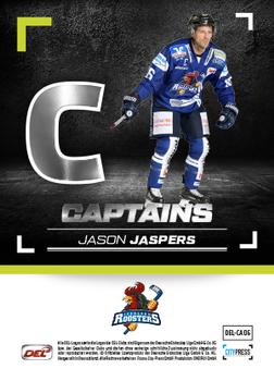 2016-17 German DEL Playercards Premium - Captains #DEL-CA06 Jason Jaspers Back