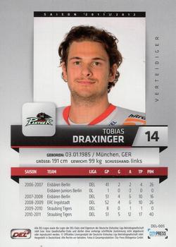 2011-12 Playercards (DEL) #DEL-005 Tobias Draxinger Back