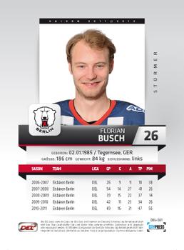 2011-12 Playercards (DEL) #DEL-031 Florian Busch Back