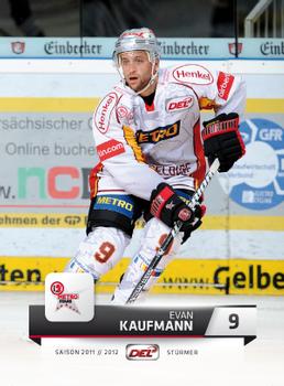 2011-12 Playercards (DEL) #DEL-044 Evan Kaufmann Front