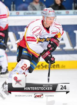 2011-12 Playercards (DEL) #DEL-050 Martin Hinterstocker Front