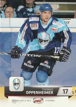 2011-12 Playercards (DEL) #DEL-067 Thomas Oppenheimer Front
