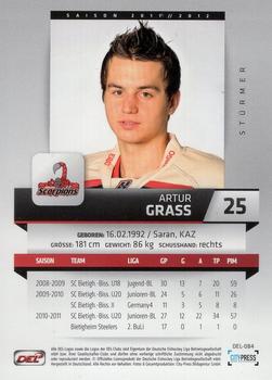 2011-12 Playercards (DEL) #DEL-084 Artur Grass Back