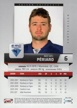 2011-12 Playercards (DEL) #DEL-093 Michel Periard Back
