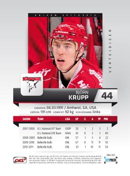 2011-12 Playercards (DEL) #DEL-131 Bjorn Krupp Back