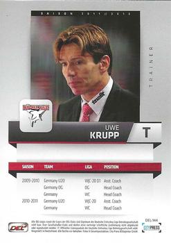 2011-12 Playercards (DEL) #DEL-144 Uwe Krupp Back