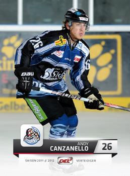 2011-12 Playercards (DEL) #DEL-223 Andy Canzanello Front