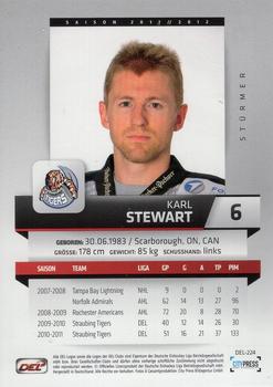 2011-12 Playercards (DEL) #DEL-224 Karl Stewart Back
