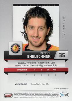 2011-12 Playercards (DEL) #DEL-253 Patrick Ehelechner Back