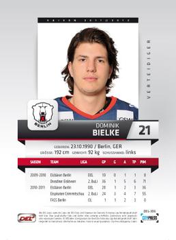 2011-12 Playercards (DEL) #DEL-306 Dominik Bielke Back