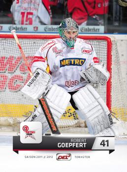 2011-12 Playercards (DEL) #DEL-309 Robert Goepfert Front