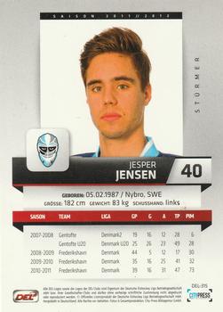 2011-12 Playercards (DEL) #DEL-315 Jesper Jensen Back