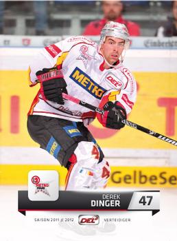 2011-12 Playercards (DEL) #DEL-330 Derek Dinger Front