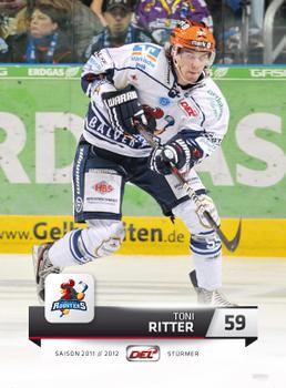 2011-12 Playercards (DEL) #DEL-344 Toni Ritter Front