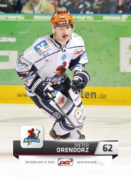 2011-12 Playercards (DEL) #DEL-345 Dieter Orendorz Front