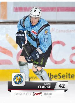 2011-12 Playercards (DEL) #DEL-365 Noah Clarke Front