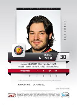 2011-12 Playercards (DEL) #DEL-388 Jochen Reimer Back