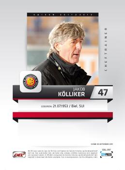 2011-12 Playercards (DEL) #DEL-397 Jakob Kölliker Back