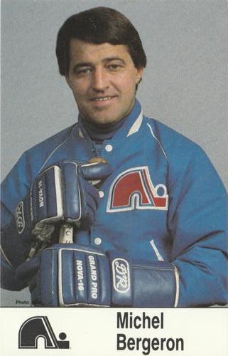 1985-86 Quebec Nordiques Postcards #NNO Michel Bergeron Front