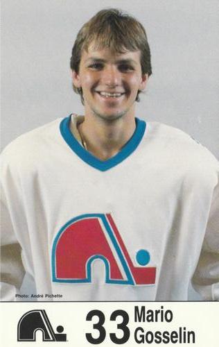 1985-86 Quebec Nordiques Postcards #NNO Mario Gosselin Front