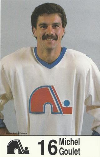 1985-86 Quebec Nordiques Postcards #NNO Michel Goulet Front