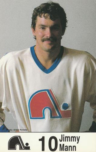 1985-86 Quebec Nordiques Postcards #NNO Jimmy Mann Front