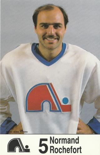 1985-86 Quebec Nordiques Postcards #NNO Normand Rochefort Front