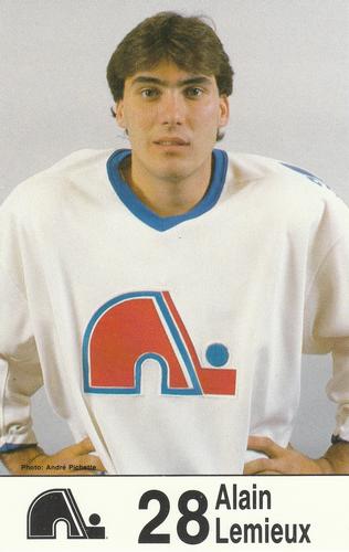 1985-86 Quebec Nordiques Postcards #NNO Alain Lemieux Front