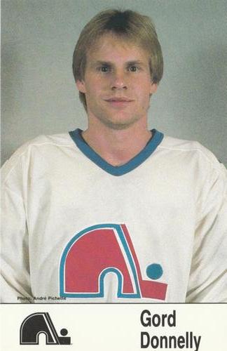 1985-86 Quebec Nordiques Postcards #NNO Gord Donnelly Front