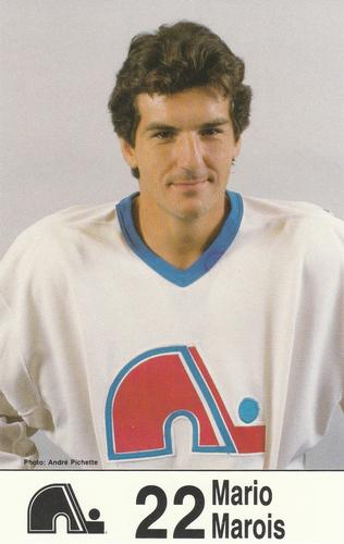 1985-86 Quebec Nordiques Postcards #NNO Mario Marois Front