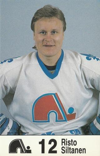 1985-86 Quebec Nordiques Postcards #NNO Risto Siltanen Front