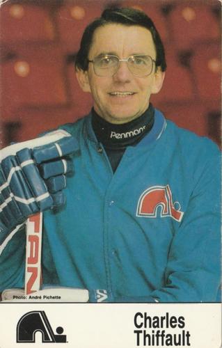 1985-86 Quebec Nordiques Postcards #NNO Charles Thiffault Front