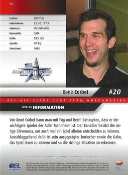 2007-08 Playercards (DEL) #032 Rene Corbet Back