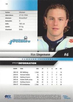 2007-08 Playercards (DEL) #148 Max Lingemann Back