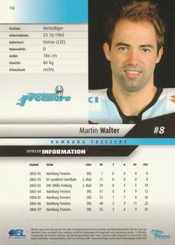 2007-08 Playercards (DEL) #154 Martin Walter Back