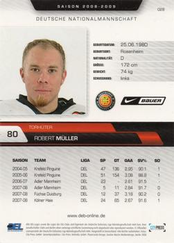 2008-09 Playercards (DEL) #028 Robert Muller Back