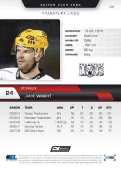 2008-09 Playercards (DEL) #381 Jamie Wright Back
