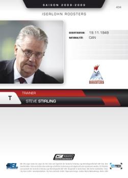 2008-09 Playercards (DEL) #434 Steve Stirling Back
