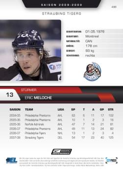 2008-09 Playercards (DEL) #498 Eric Meloche Back