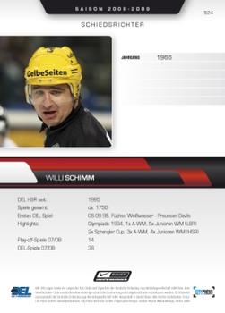 2008-09 Playercards (DEL) #524 Willi Schimm Back